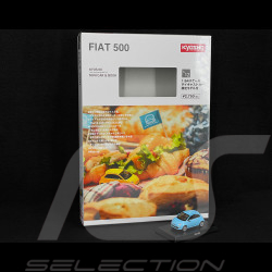 Fiat 500 Nuova 2007 Blue With booklet 1/64 Kyosho 19KYO07058LB