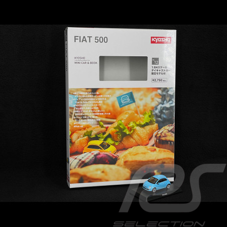 Fiat 500 Nuova 2007 Blue With booklet 1/64 Kyosho 19KYO07058LB