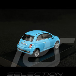 Fiat 500 Nuova 2007 Bleu Avec livret 1/64 Kyosho 19KYO07058LB
