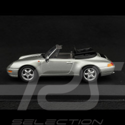 Porsche 911 Cabriolet Type 993 1993 Argent 1/43 Minichamps 430063030