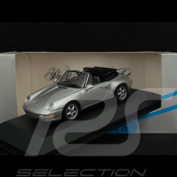 Porsche 911 Cabriolet Type 993 1993 Argent 1/43 Minichamps 430063030