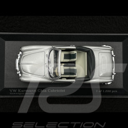 Volkswagen VW Karmann Ghia Cabriolet 1957 Diamant Grey 1/43 Minichamps 430051035