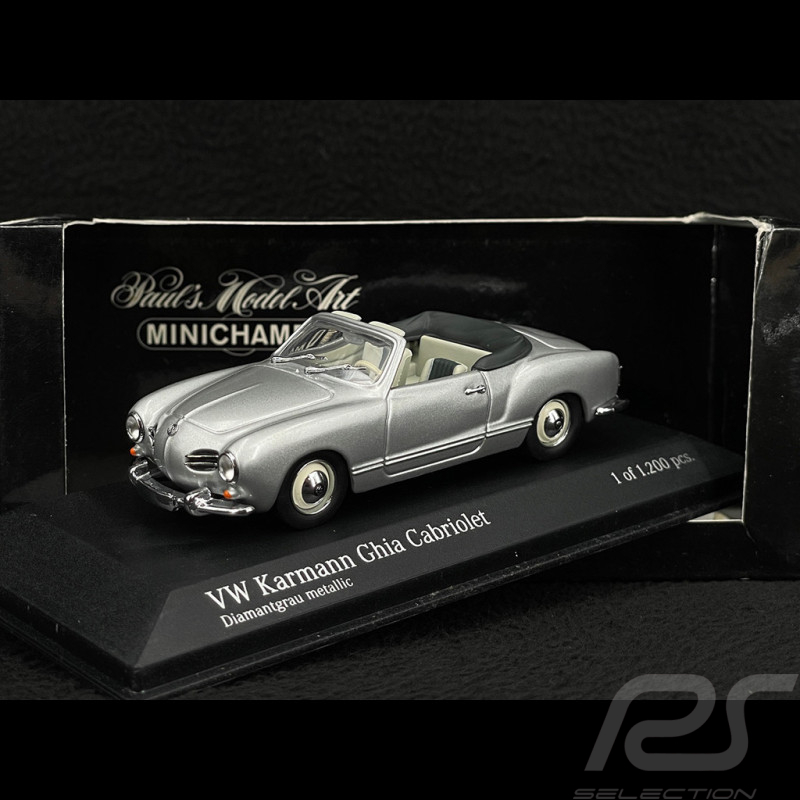 Volkswagen VW Karmann Ghia Cabriolet 1957 Diamantgrau 1/43 Minichamps 430051035