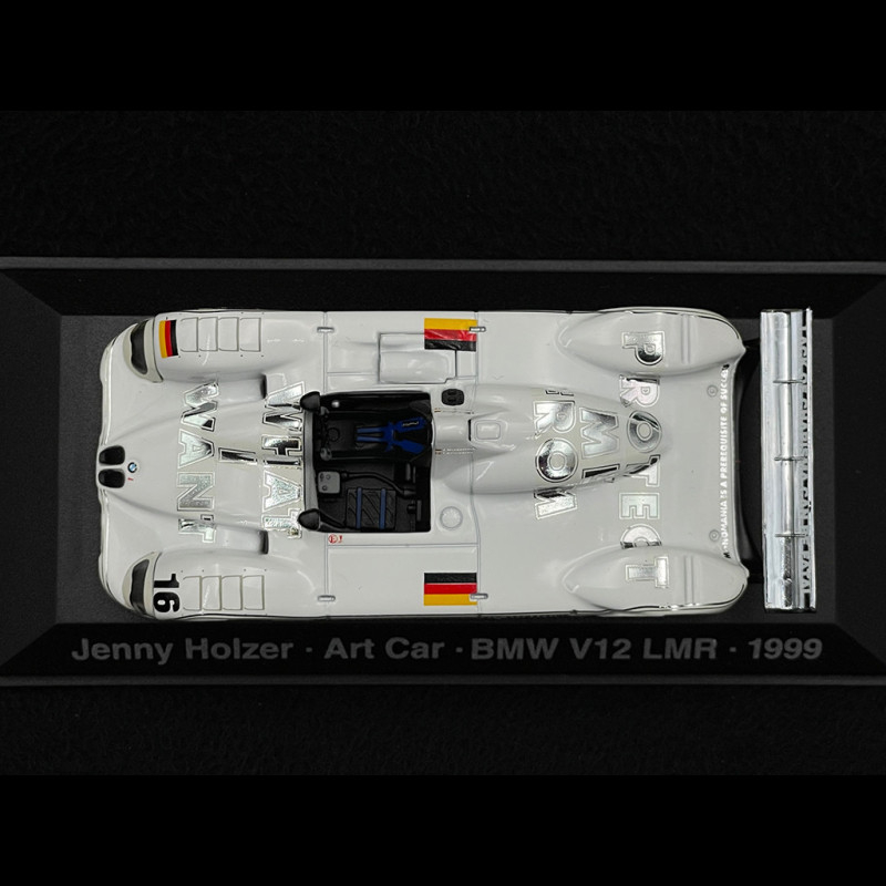 BMW V12 LMR n° 16 24h Le Mans 1999 Jenny Holzer Art Car 1/43