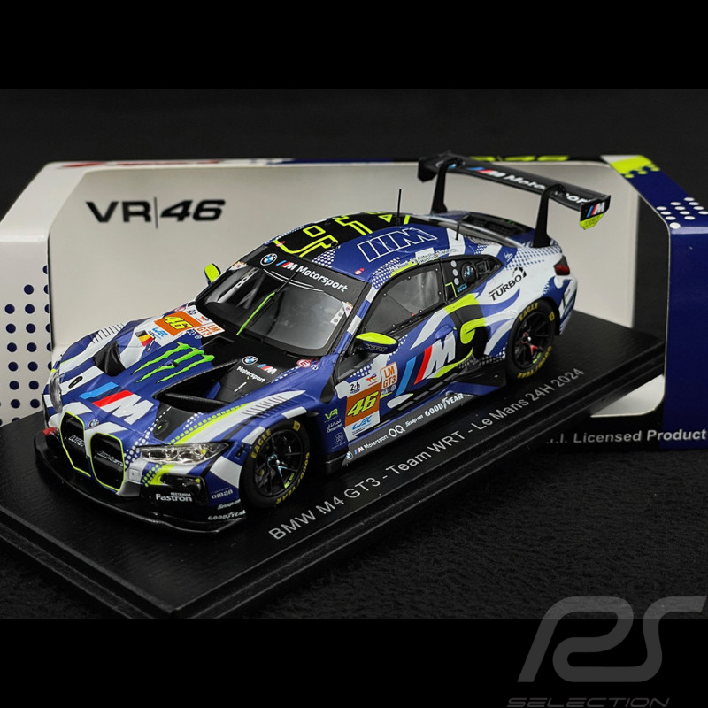 Valentino Rossi BMW M4 GT3 n° 46 24h le Mans 2024 1/43 Spark S9149