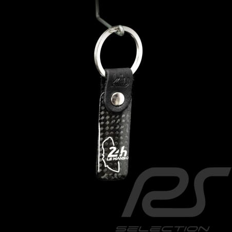 24h Le Mans Schlüsselanhänger Carbon Streckenführung Schwarz KIU_001