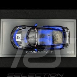 Porsche 718 Cayman GT4 RS Clubsport n° 4 2023 Violet / Noir 1/18 Spark WAP0214150PCAY
