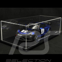 Exemplar Nr. 2/300 Porsche 718 Cayman GT4 RS Clubsport Typ 982 2023 Violett / Schwarz 1/18 Spark WAP0214150PCAY