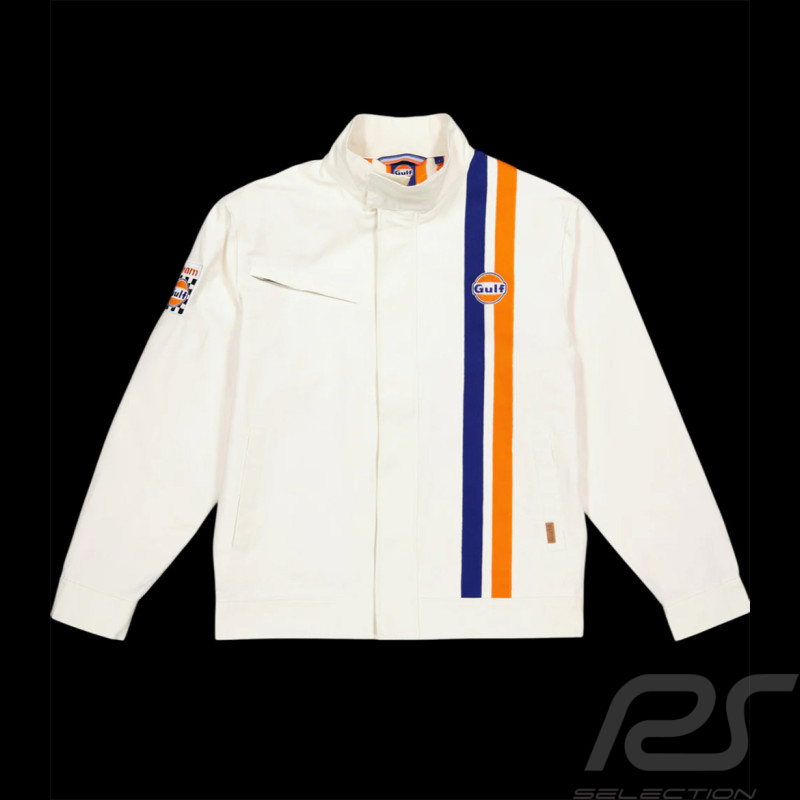 Gulf Jacket Racing Steve McQueen Le Mans Legend Cream Beige GU251JAM03-003 - men