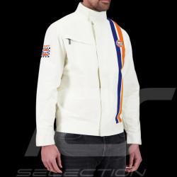 Gulf Jacket Racing Steve McQueen Le Mans Legend Cream Beige GU251JAM03-003 - men