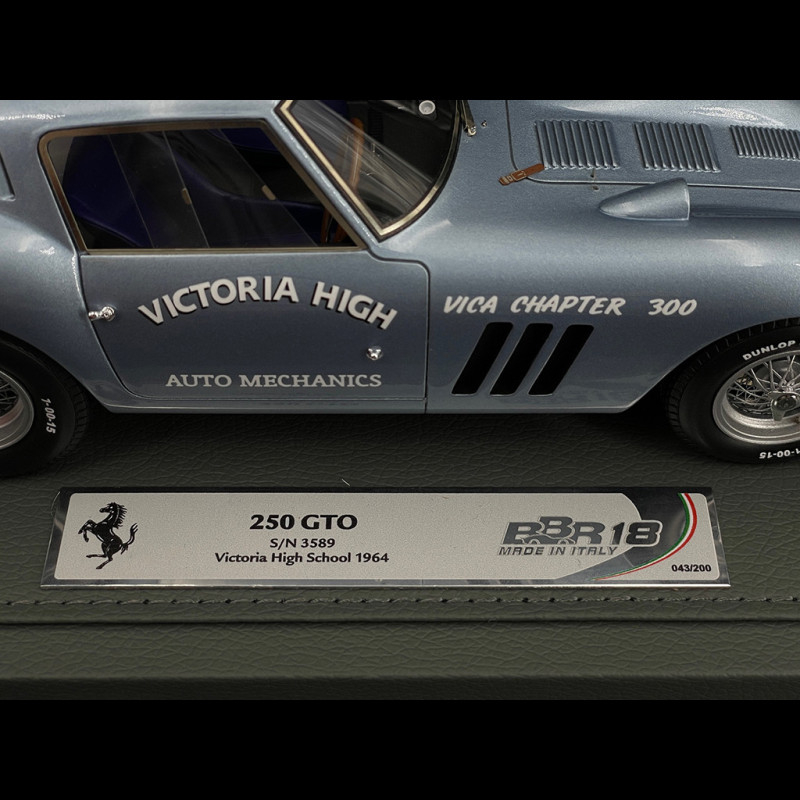 Ferrari 250 GTO s/n 3589 Victoria High School 1964 Light