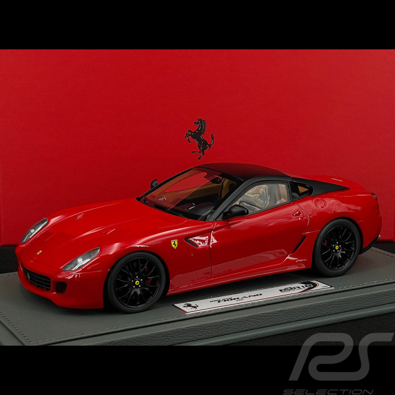 Ferrari 599 GTB Fiorano 2006 Rosso Corsa Cuoio Innenraum 1/18 BBR1871A1