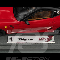 Ferrari 599 GTB Fiorano 2006 Rosso Corsa Cuoio intérieur 1/18 BBR1871A1