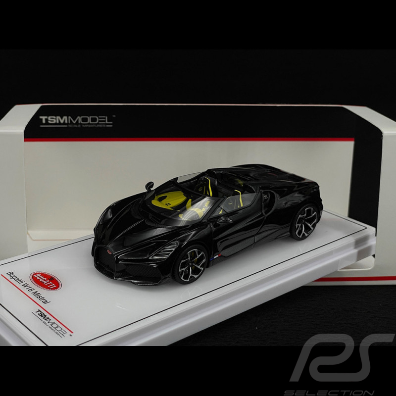 Bugatti W16 Mistral 2024 Schwarz 1/43 TrueScale Miniatures TSM430821