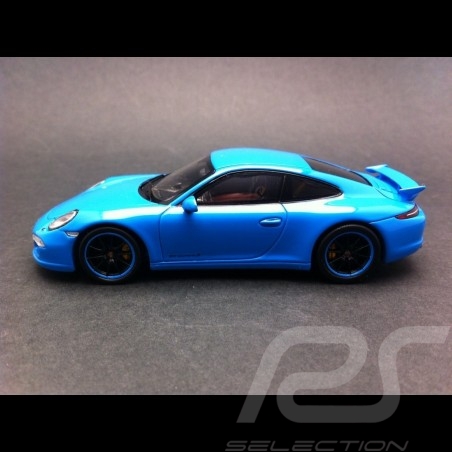 Porsche 911 typ 991 Carrera S 2013 Exclusive Riviera blau 1/43 Spark WAX20130006