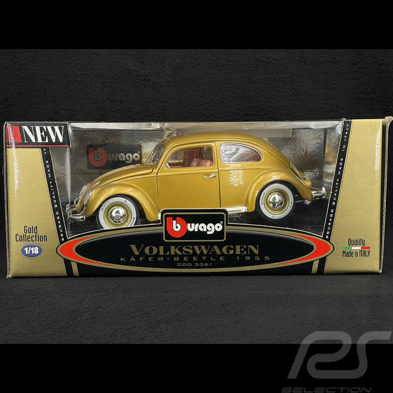 Volkswagen Beetle n°1 000 000 Th 1955 Gold 1/18 Bburago 3361