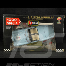 Lancia Aurelia B24 Spider n°161 Mille Miglia 1955 Bleu Clair Métallique 1/18 Bburago 32102