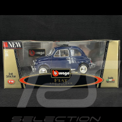 Fiat 500 L Open Roof 1968 Bleu Foncé Métallique 1/18 Bburago 3327
