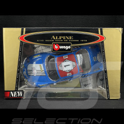Alpine A110 1600 S n°1 Tour de Corse 1973 Blau 1/16 Bburago 3391