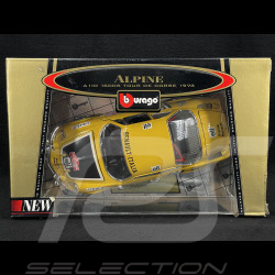 Alpine A110 1600 S n°5 Tour de Corse 1973 Gelb 1/16 Bburago 3391