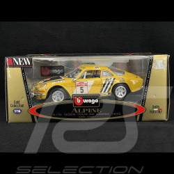 Alpine A110 1600 S n°5 Tour de Corse 1973 Gelb 1/16 Bburago 3391