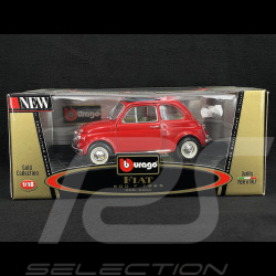 Fiat 500 F 1965 Red 1/18 Bburago 3304