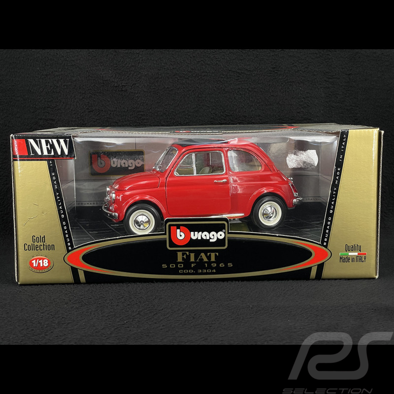Fiat 500 F 1965 Red 1/18 Bburago 3304