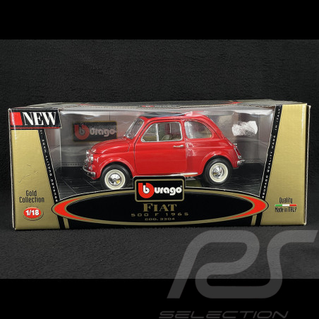 Fiat 500 F 1965 Red 1/18 Bburago 3304