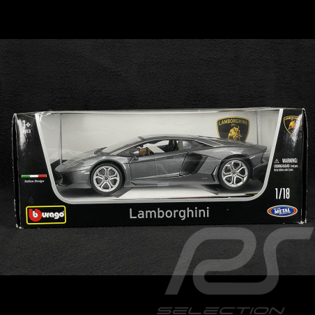 Lamborghini Aventador LP700-4 Gris Foncé Métallique 1/18 Bburago 18-11000