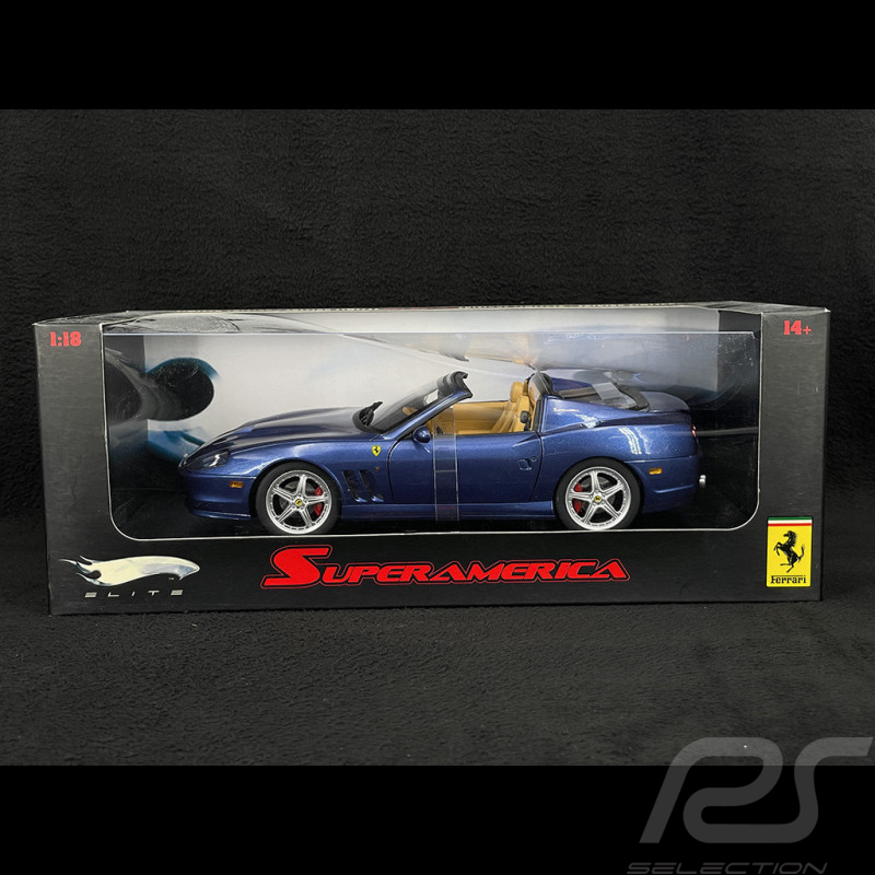 Ferrari Superamerica 2004 Blue 1/18 Hot Wheels J2922