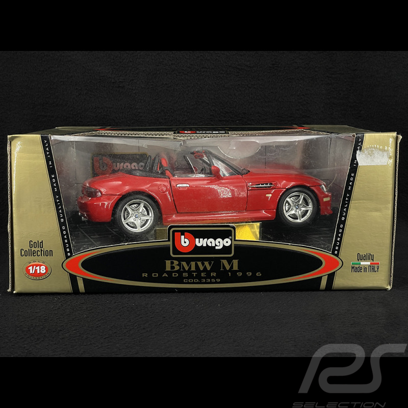 BMW Z3 M Roadster 1996 Rouge 1/18 Bburago 3359