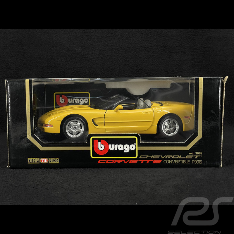 Chevrolet Corvette Convertible 1998 Jaune 1/18 Bburago 3076