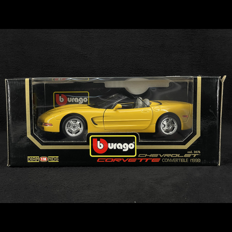 Chevrolet Corvette Convertible 1998 Yellow 1/18 Bburago 3076
