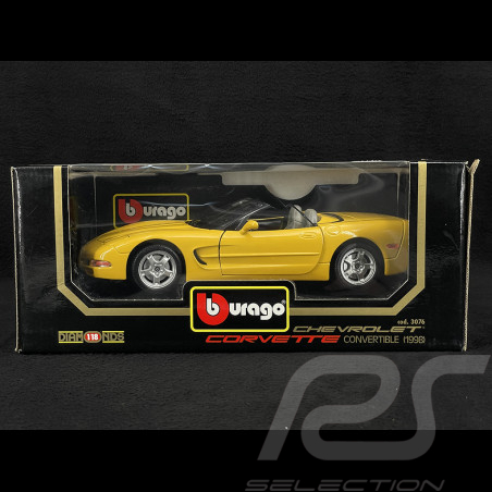 Chevrolet Corvette Convertible 1998 Jaune 1/18 Bburago 3076