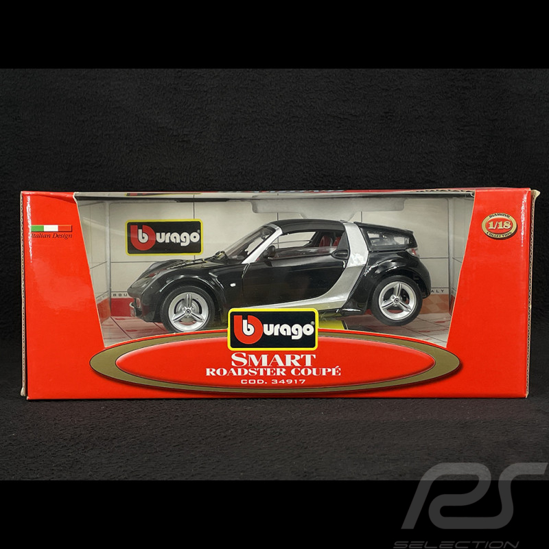 Smart Roadster Coupé 2006 Black 1/18 Bburago 34917
