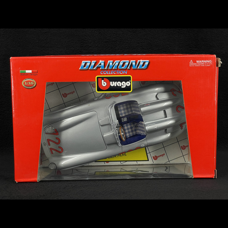 Mercedes 300 SL Mille Miglia Burago 1/18 - Miniature De Collection - État D'occasion