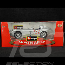 Mercedes-Benz 300 SLR n° 722 Vainqueur Mille Miglia 1955 1/18 Burago 34094