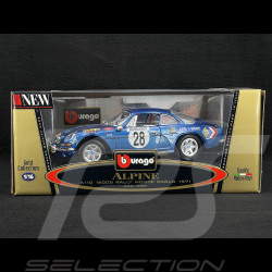 Alpine A110 1600S n° 28 Winner Rallye Monte Carlo 1971 1/18 Bburago 3301