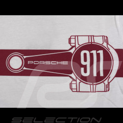 Duo Sweat Porsche + T-shirt Bielle 911 Essential Blanc / Bordeaux