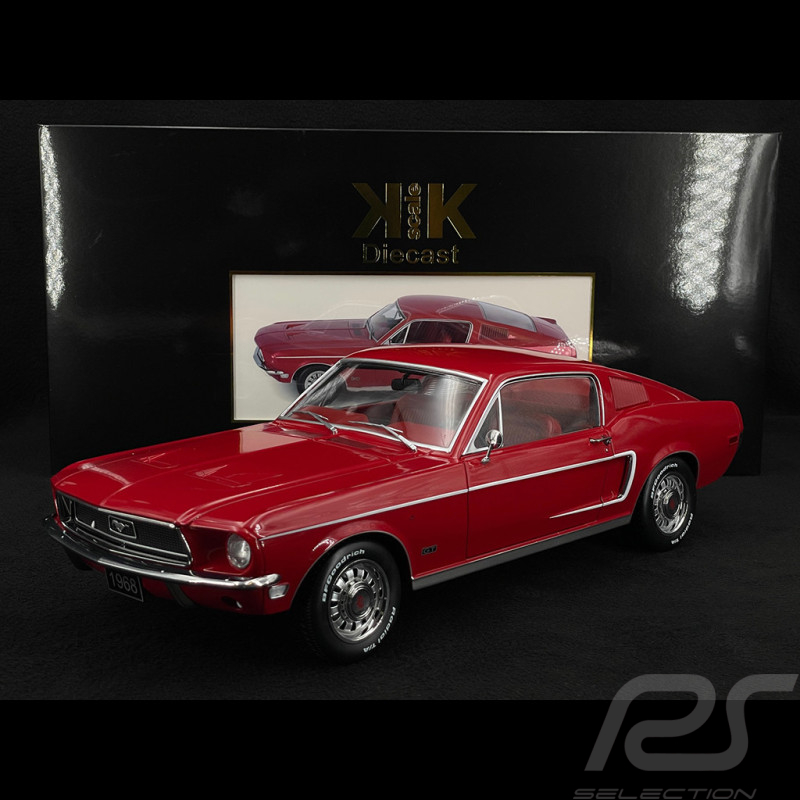 Ford Mustang GT Fastback 1968 Rouge 1/12 KK Scale KKDC120222
