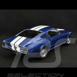 Ford Mustang GT Fastback 1968 Bleu Bandes Blanches 1/12 KK Scale KKDC120224