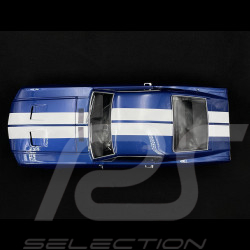 Ford Mustang GT Fastback 1968 Bleu Bandes Blanches 1/12 KK Scale KKDC120224
