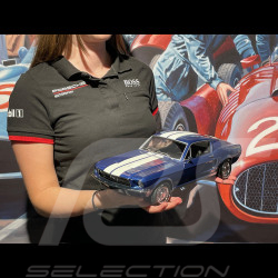 Ford Mustang GT Fastback 1968 Bleu Bandes Blanches 1/12 KK Scale KKDC120224