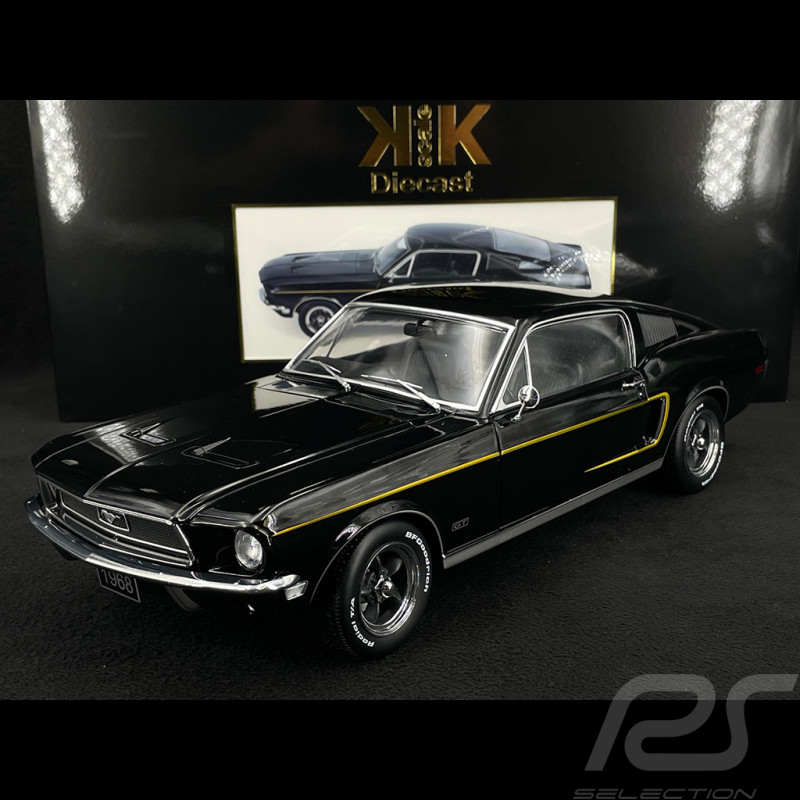Ford Mustang GT Fastback 1968 Noire 1/12 KK Scale KKDC120223