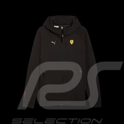 Ferrari Kapuzen-Sweatshirt Leclerc / Hamilton mit Reißverschluss PumaTech Schwarz 633936-01