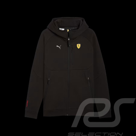 Ferrari Kapuzen-Sweatshirt Leclerc / Hamilton mit Reißverschluss PumaTech Schwarz 633936-01