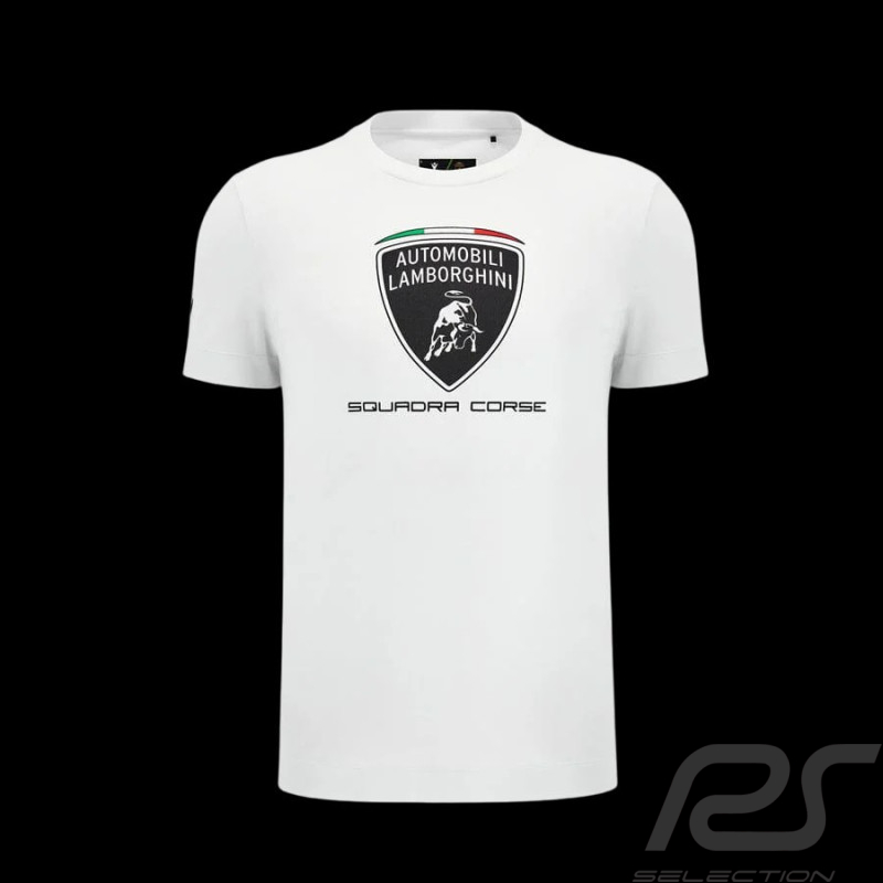 Lamborghini T-Shirt Squadra Corse SC63 White Men – Motorsport