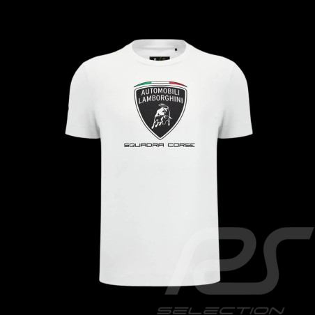 Lamborghini T-Shirt Squadra Corse SC63 White Men – Motorsport