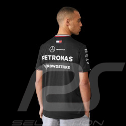 T-shirt Mercedes pas cher AMG Petronas Tommy Hilfiger Noir – 701227950
