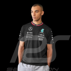 T-shirt Mercedes pas cher AMG Petronas Tommy Hilfiger Noir – 701227950